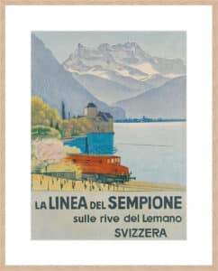 La Linea Del Sempione Emil Cardinaux - 10cm Mount Board Box Natural