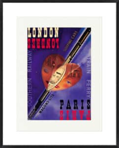 London-Paris, Southern Railway Margaret Bradley - 10cm Mount Board Box Black