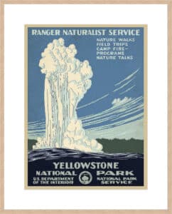 Yellowstone National Park, ca. 1938 - 10cm Mount Board Box Natural