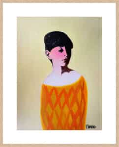 Yellow Pullover - 10cm Mount Board Box Natural