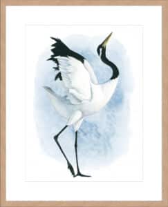 Dancing Crane II - 10cm Mount Board Lg. Box Natural