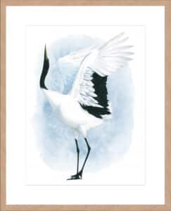 Dancing Crane I - 10cm Mount Board Lg. Box Natural