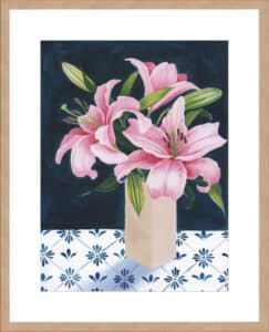 Honey's Lilies II - 10cm Mount Board Lg. Box Natural