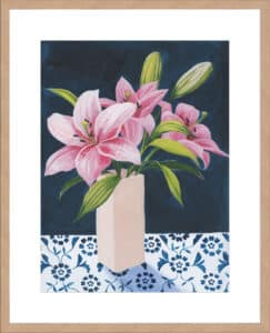 Honey's Lilies I - 10cm Mount Board Lg. Box Natural