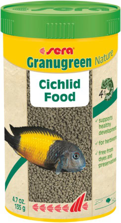 sera Granugreen Nature 20 г - за растителноядни цихлиди от Афр. езера