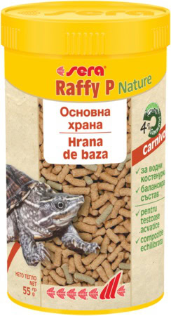 sera Raffy P Nature - гранулирана храна за костенурки, 250 мл