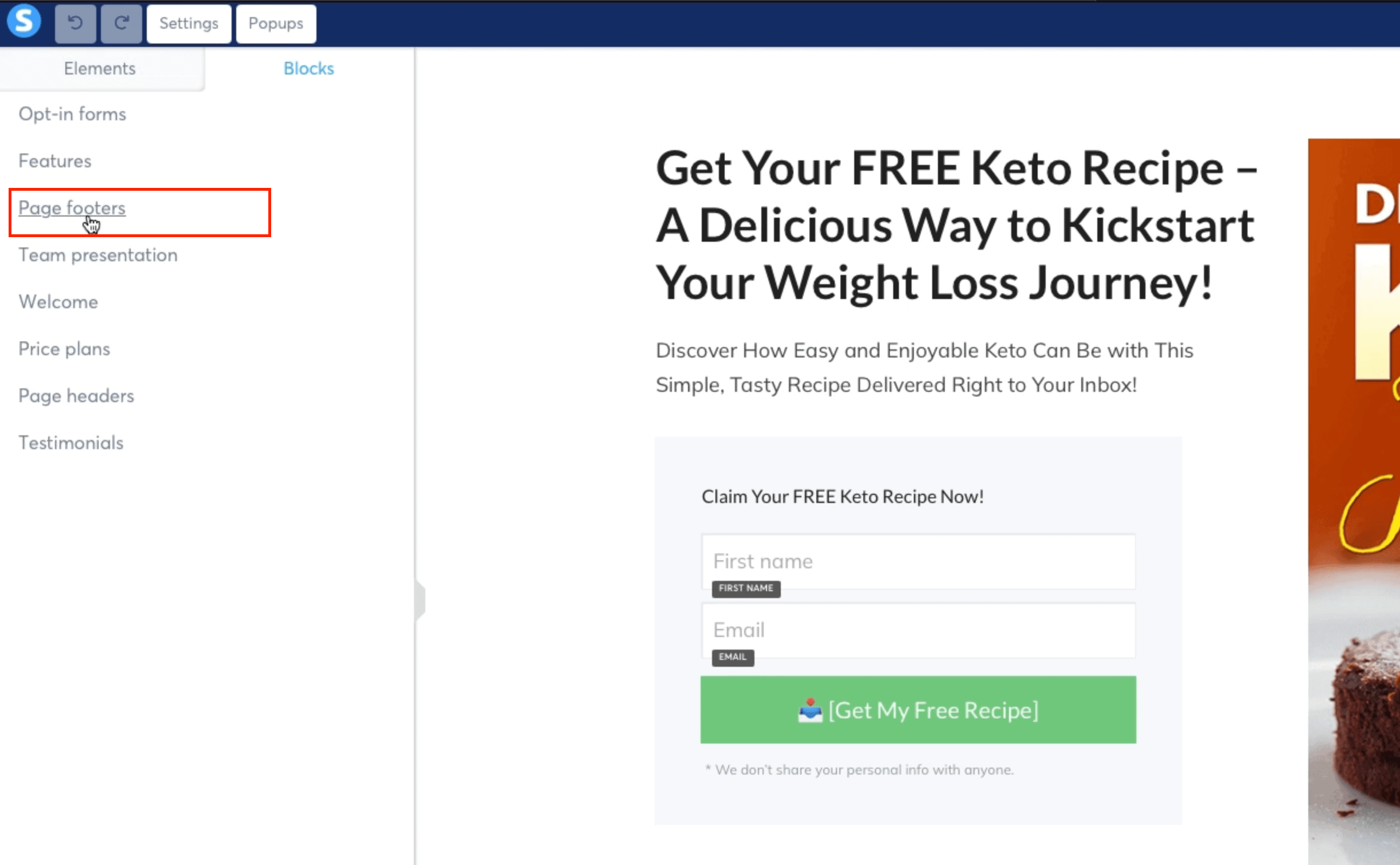 How to Add a Footer in Systeme.io