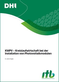ITB Karlsruhe zeigt Kreislaufwirtschaft bei Photovoltaikmodulen, nachhaltige Energielösungen.