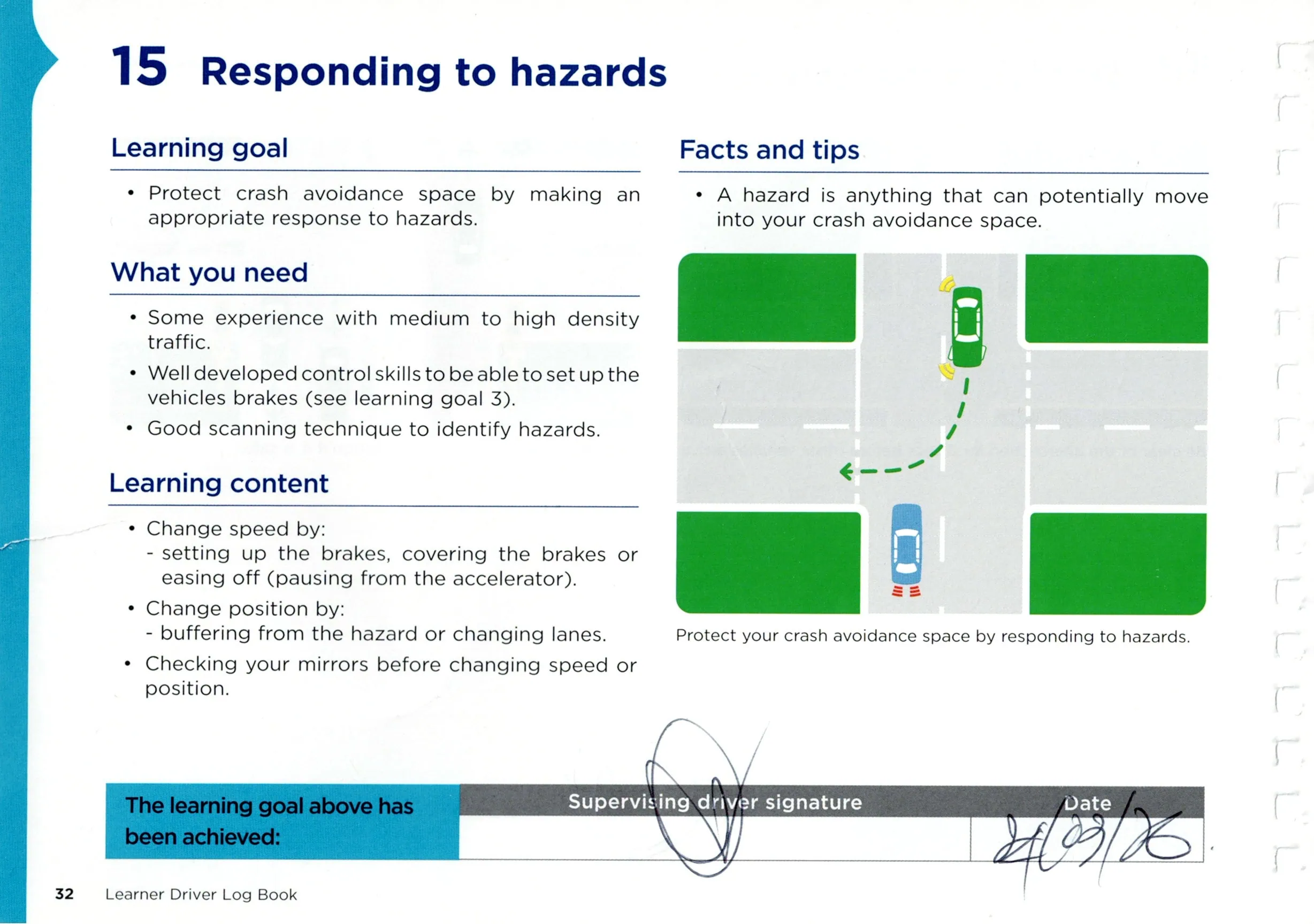 Lesson 15: Responding to road hazards