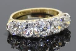 Victorian five stone ring