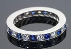 Sapphire and Diamond Eternity Ring