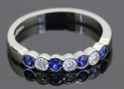 Sapphire and Diamond Eternity Ring