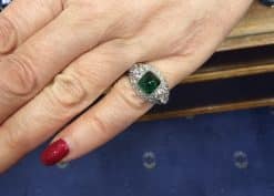 Alternative view of Emerald and Diamond Ring, House of Bolin