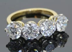 Large Diamond Four Stone Ring