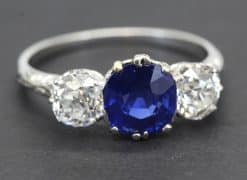 Burma sapphire ring