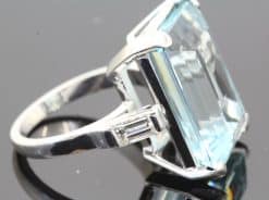 Alternative view of Aquamarine and Diamond Ring