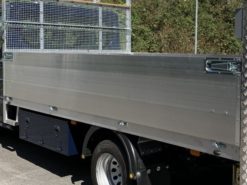 Aluminium, Planked Extruded Drop Side Panel, Mill Finish, NON ANODISED, complete with 2 catches