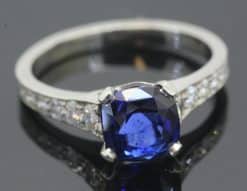 Sapphire and diamond ring