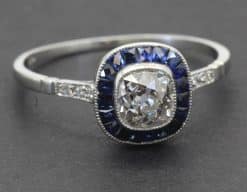 Cushion Cut Diamond Ring