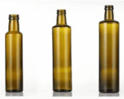 Bespoke-Glass-Brown Round Oil Bottle