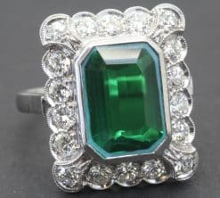 Antique Doublet and Diamond Ring