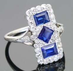 Sapphire and Diamond Ring