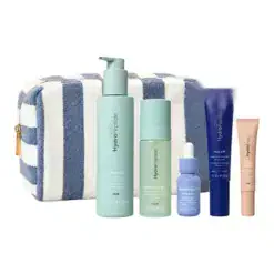 HydroPeptide Bright & Glow set met gestreepte toilettas