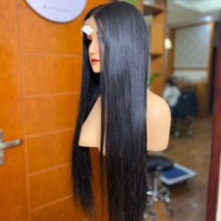 Lace closure human hair wig 2x6 24 inch
