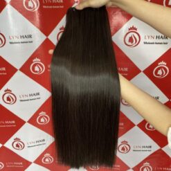 Vietnamese super double drawn bone straight human hair weave