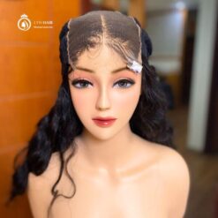 5x5 transparent front lace human hair wig