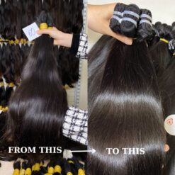 Raw Vietnamese Hair Bundles - Wholesale 10 Bundles, Natural Straight - Image 3