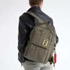 zaino uomo verde della linea frecce