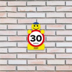 Alternative view of Max verkeerspoppetje | 30 km/u | Bugdet bord (S) ECO 100% recyclebaar