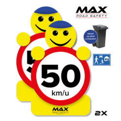 Max snelheid verkeerspoppetje | 50 km/u | (Kliko) stickers (S)
