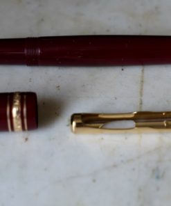 Stylo Plume Montblanc Meisterstück 147 en Résine Bordeaux – Plume en Or Massif 18 Carats – vue 2