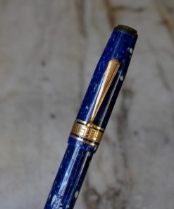 Stylo Plume Aurora Sgdg en Résine Bleu Lapis Lazuli – Plume Or Massif 18 K – Rare – vue 2
