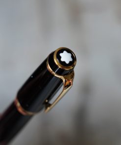 Stylo Plume Montblanc Bohème Noir & Plaqué Or – Plume Fixe 18 Or Carats