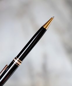 Stylo Bille Montblanc Meisterstück en Résine Precieuse Noire & Plaqué Or 18 Carats – vue 2