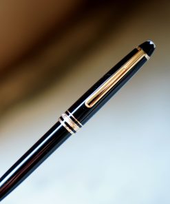 Stylo Bille Montblanc Meisterstück en Résine Precieuse Noire & Plaqué Or 18 Carats