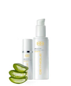 Flasche und Spender DEYNIQUE sun Face & Body Lotion SPF 50