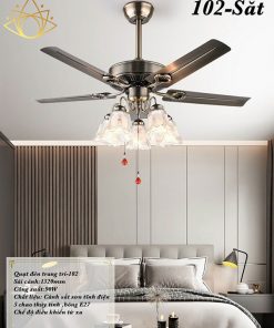 Quạt trần đèn cánh sắt