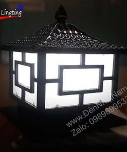Đèn trụ cổng nhôm đúc cao cấp