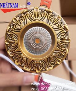 Đèn âm trần đồng cổ điển NN286-76