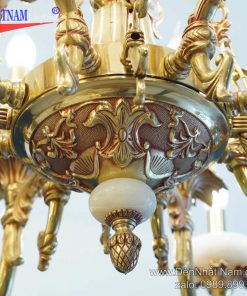 Đèn chùm đồng mạ vàng 1241-16