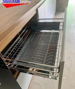Kệ bát đĩa nan dẹt Inox 304