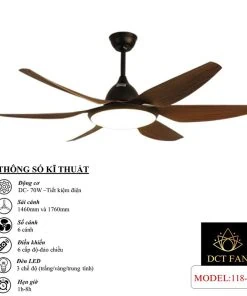 Quạt Trần Đèn Trang Trí 118