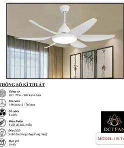 Quạt Trần Đèn Trang Trí 118