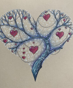 Blue Heart Tree
