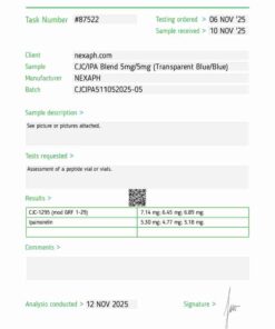 CJC-no DAC / Ipamorelin Blend – 5mg/5mg (10 vials/kit)