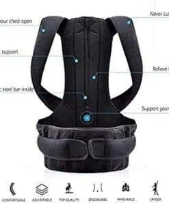 Correcteur de posture dos ergonomique ceinture redresse-dos